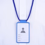 Aluminum Alloy Card Holder with Lanyard Colors for Campus IDs