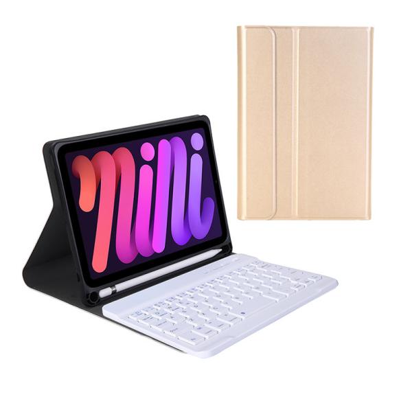 Wireless Keyboard Case for iPad mini 6 (8.3”, 2021) PU Leather, Classroom-Ready