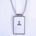 Aluminum Alloy Card Holder with Lanyard Colors for Campus IDs