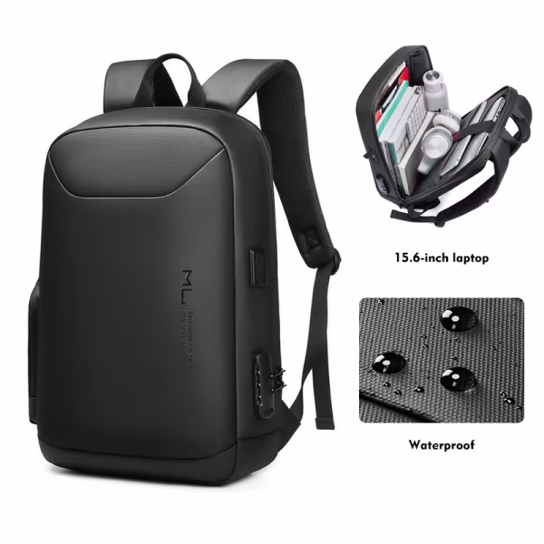 Waterproof School  and Laptop Backpack Anti-Theft, Oxford
