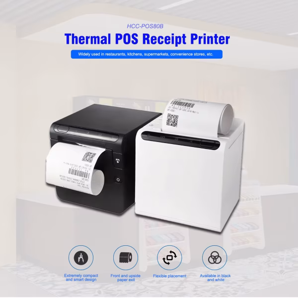 80 mm Wi-Fi/USB Thermal Receipt Printer 250–300 mm/s