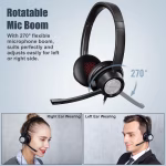 USB/3.5mm Noise-Reduction Headset with Mic Education/Office