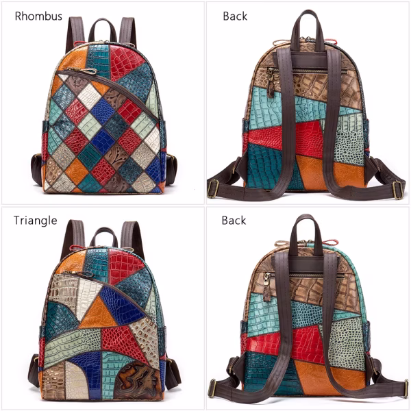 MR Luxury Colorful School Backpack for Women/Teens