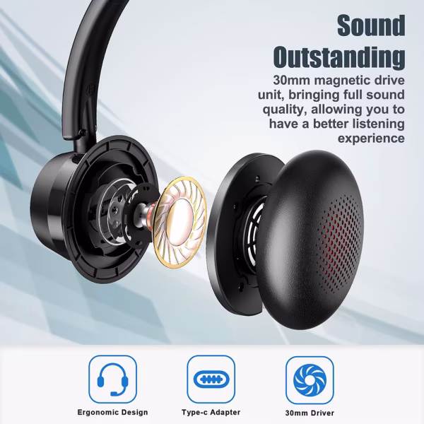USB/3.5mm Noise-Reduction Headset with Mic Education/Office